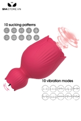 SMT2695 - Máy rung hút âm đạo có 10 tần số sạc điện dài 9.6cm