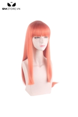 SMP158 - Tóc giả thẳng cosplay anime màu đỏ cam dài 90cm