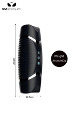 SMT1671 - Cốc thủ dâm silicon tự động 2 đầu miệng và âm đạo