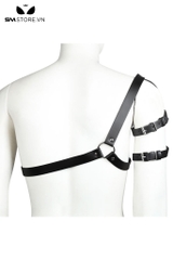 SMT2946 - Dây đai đeo ngực chất liệu da PU thiết kế tay chéo
