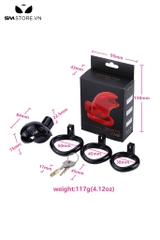 SMT2212 - Khóa dương vật dạng lồng bằng nhựa dài 75mm