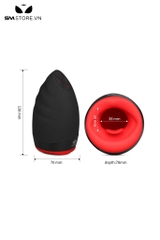 SMT1508 - Cốc thù dâm có lưỡi liếm và 10 chế độ rung mix làm ấm