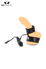 SMT2475 - Vòng đeo dương vật bằng da PU kèm chế độ sốc điện