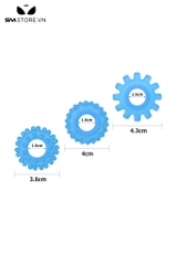 SMT747 - Combo 3 vòng đeo dương vật silicon có bi đường kính 16mm