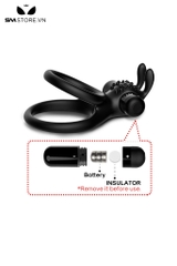 SMT2374 - Vòng rung dương vật đầu thỏ silicon đường kính 36mm