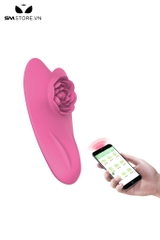 SMT2813 - Máy rung âm vật bông hoa hồng có hình trái tim sạc điện