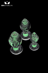 SMT1675 - Butt plug đồ chơi hậu môn phát sáng có 3 kích cỡ