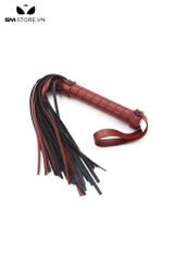 SMT254 - Roi tình yêu flogger bằng da màu đỏ đô dài 52cm