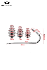 SMT1413 - Anal hook tháo rời với phích hậu môn 5 tầng bằng kim loại