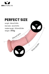 SMT1339 - Dương vật giả silicon dài 20cm đường kính 4 cm có 3 màu