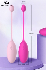 SMT1309 - Trứng rung có 10 tần số bằng silicon nhỏ gọn dài 8cm