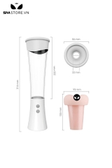 SMT764 - Máy tập tăng kích thước dương vật màu trắng dài 314mm