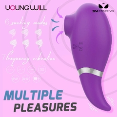 SMT2559 - Máy rung hút hình lưỡi liếm dài 11cm có 7 tần số