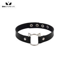 SMP096 - Vòng cổ choker mèo chất liệu da PU đính đinh tán