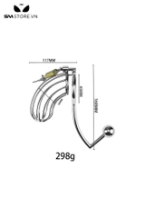 SMT655 - Khóa dương vật inox cao cấp không gỉ với 3 size khác nhau