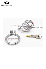 SMT292 - Khóa dương vật inox không gỉ có lồng có 3 kích cỡ