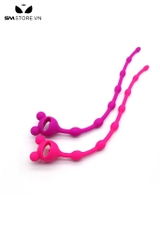 SMT1677 - Anal bead bằng silicon thiết kế đầu hình mickey dài 20cm