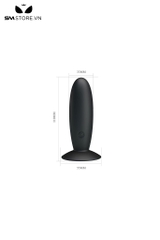 SMT972 - Máy rung hậu môn silicon điều khiển từ xa sạc USB dài 110mm