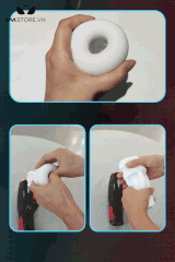 SMT539 - Máy thủ dâm silicon tự động co thắt dài 27cm màu đen