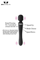 SMT1120 - Chày rung tình yêu silicon với 20 chế độ xoay 360 độ