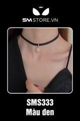 SMP003 - vòng cổ choker mặt hình ngọc trai phong cách Hàn Quốc