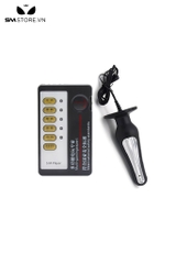SMT903 - Butt plug kích điện với điện cực làm bằng nhựa màu đen