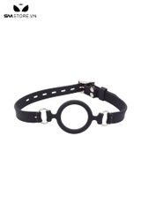 SMT231 - Dụng cụ mở miệng ring gag với chất liệu silicon màu đen