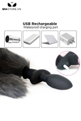 SMT1217 - Đuôi cáo cosplay rung xoay điều khiển từ xa sạc điện