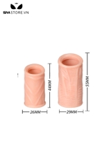 SMT917 - Combo 2 corcking vòng đeo dương vật đường kính 26 và 29mm