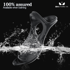 SMT2717 - Vòng đeo dương vật rung hút có 5 chế độ sạc điện