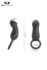 SMT2774 - Vòng rung tình yêu có đầu dương vật dài 112mm sạc điện