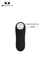 SMT117 - Máy rung hậu môn silicon với thiết kế 5 tầng màu đen dài 11cm