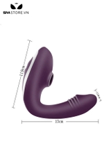 SMT1933 - Máy rung hút 2 đầu bằng silicon dài 11.9cm sạc điện