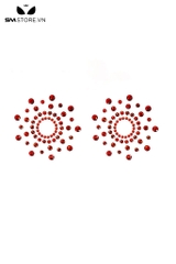 SMP022 - dán ngực silicon trong suốt thiết kế hình bông tuyết