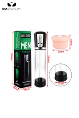 SMT765 - Máy tập dương vật sạc pin có chia cm trên thân dài 295mm