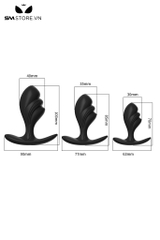 SMT2581 - Đồ chơi hậu môn hình quạt chất liệu silicon có 3 size