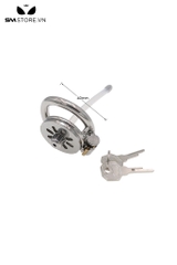 SMT860 - Khóa dương vật thép không gỉ kèm ống dẫn với 3 size