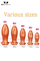 SMT2868 - Anal huge silicon đồ chơi hậu môn có 5 kích cỡ