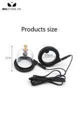 SMT2803 - Máy rung hút núm vú kèm số điện màu đen dài 7cm