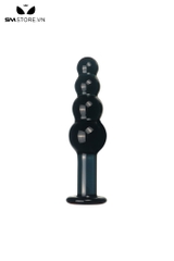 SMT1299 - Butt plug hậu môn có 4 tầng bằng thủy tinh dài 18.5cm