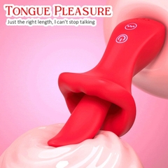 SMT1631 - Lưỡi rung silicon liếm hút có 10 tần số dài 16cm sạc điện