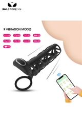 SMT2341 - Vòng đeo khóa dương vật điều khiển xa rung 9 chế độ