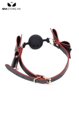 SMT1407 - Đồ chơi bịt miệng gắn nơ ball gag silicon đường kính 4cm