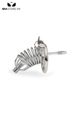 SMT863 - Khóa dương vật thép không gỉ dạng tấm phẳng thiết kế uốn lượn