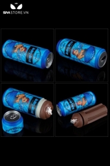 SMT1424 - Cốc thủ dâm âm đạo nâu chất liệu silicon dẻo dài 19.8cm