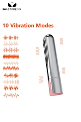 SMT1662 - Trứng rung mini silicon sạc điện có 10 tần số dài 10cm