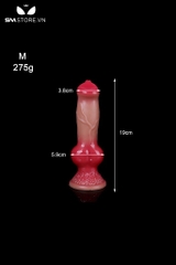 SMT1217 - Dương vật giả đỏ silicon uốn dẻo được có 4 kích cỡ