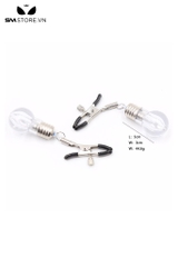 SMT1748 - Kẹp núm vú bằng kim loại mix bóng đèn điện dài 10cm