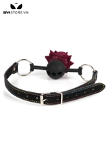 SMT1396 - Đồ chơi bịt miệng ball gag hình hoa hồng dài 62 và 64cm