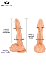 SMT2666 - Dương vật giả silicon có bìu ngụy trang hình con rắn